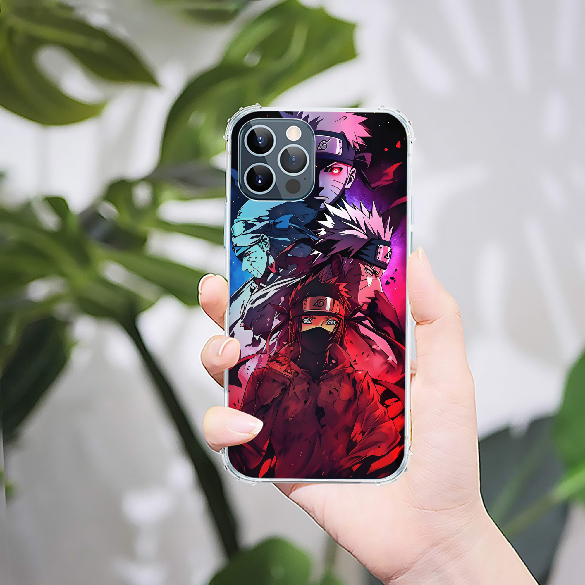（画像用） NARUTO -ナルト- NARUTO -ナルト- 疾風伝 【iPhone 12シリーズ対応】透明スマホケース（クリアソフトケース）